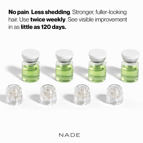 NADE Cellular Scalp Renewal System + DHT Blocking Peptide & Hair Regrowth Serum - 2 Month Supply